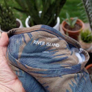 ASOS/River Island Palm Leaf Printed T-Shirt